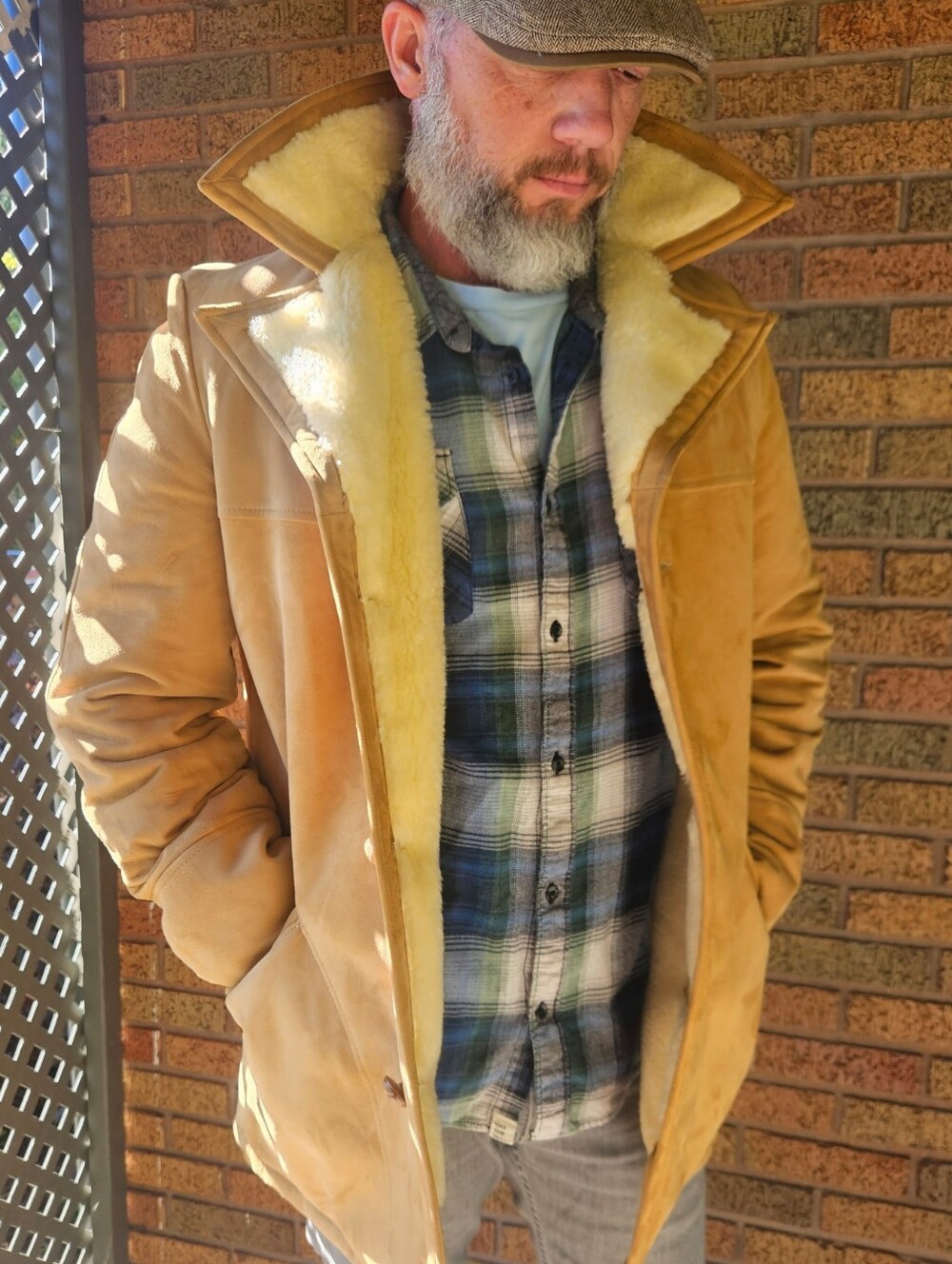 Vintage Mid 70s Cresco Suede Midlength Yellowstone Style Ranch Coat 40long
